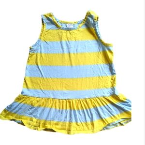Hanna Andersson tank with ruffle bottom, size 12